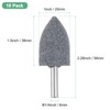 M METERXITY 10-Pack Abrasive Mounted Stone Grinding Bits, 1/4 IN(6mm)