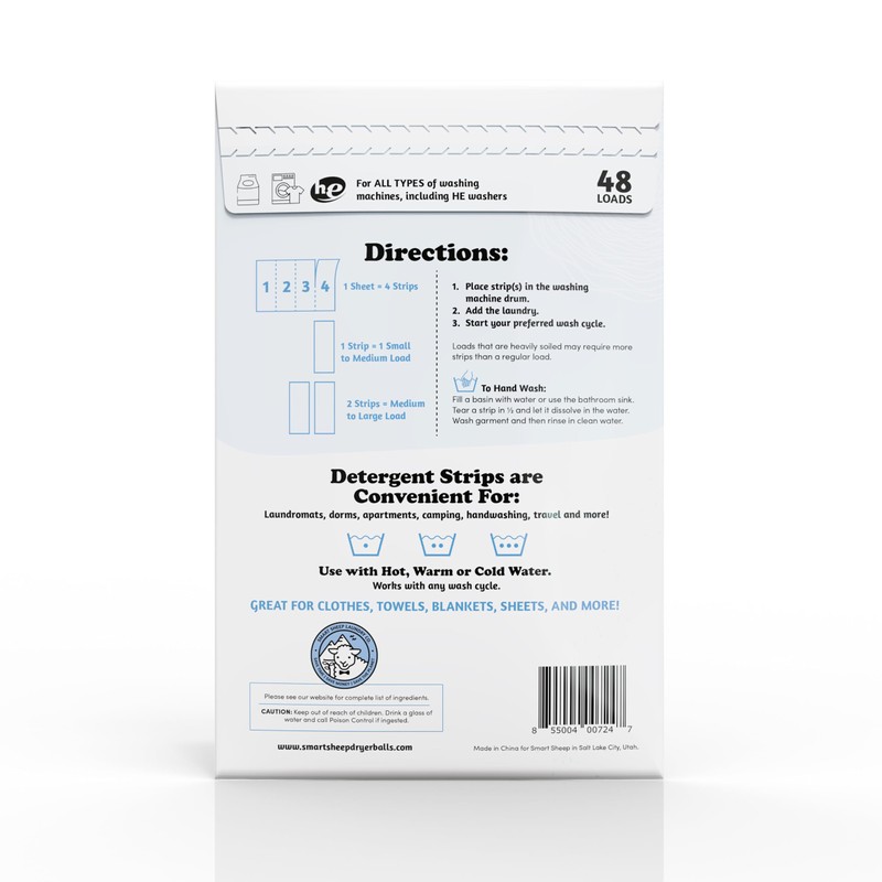Smart Sheep - Laundry Strips - Laundry Detergent Strips -