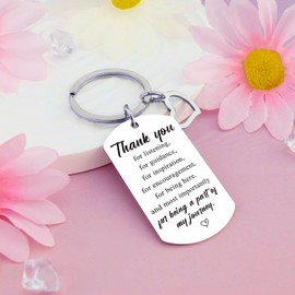 OWIGIU Thank You Gifts Keychains for Women Men Teacher Appreciation Gifts for Coworkers Nurse Employee School Counselor Farewell Gift for Coworkers