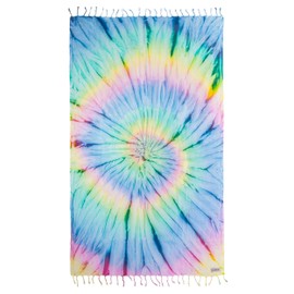Sand Cloud Sand Cloud Turkish Beach Towel - Sand Free - 100% Organic Turkish Cotton Yarn - Quick Dry Towel for Beach, Picnic Blanket or Throw - As Seen on Shark Tank - Tie Dye (Wanderlust)