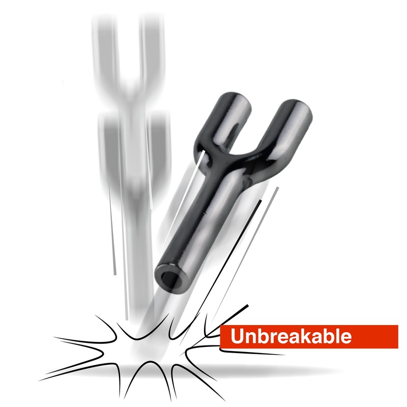 Double Snorter, Metal Tube, Double Tube, Length 68 mm