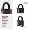 ABUS 37/55 MK KD Granit Alloy Steel Padlock Master Keyed