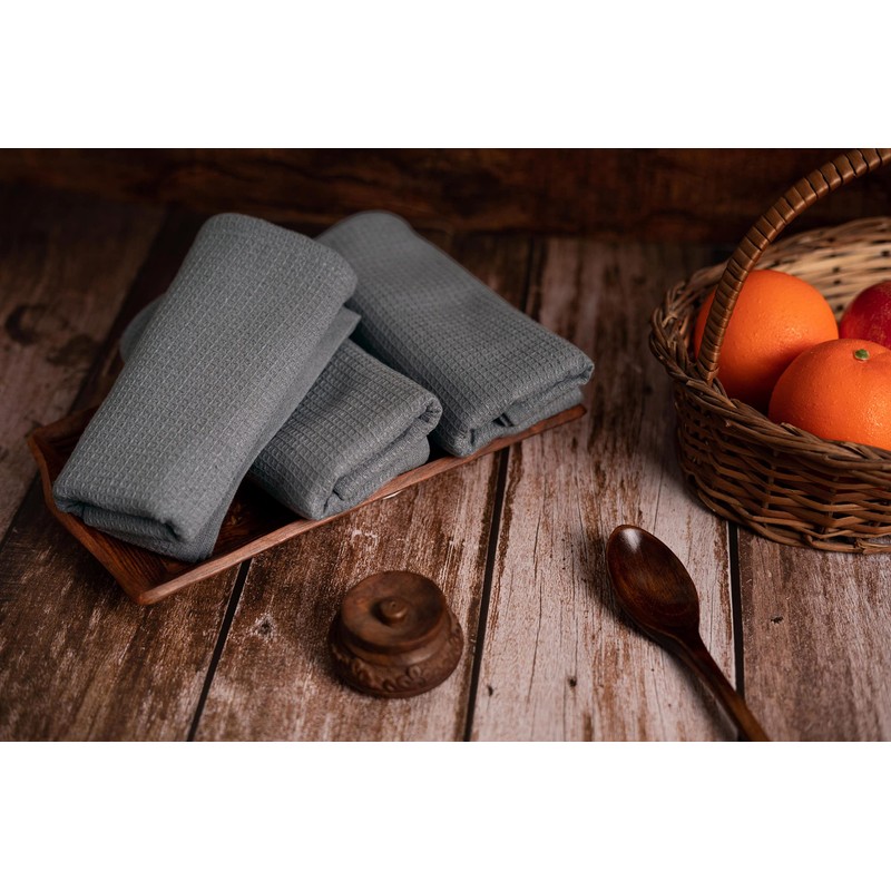 Pagnanno, Hotel Quality Tea Towel with Waffle Weave, Professional Cotton,