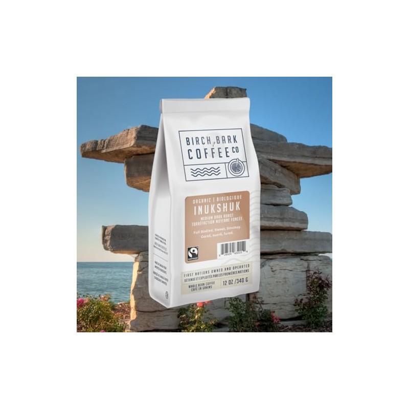 Birch Bark Coffee Co Organic Inukshuk Whole Bean Dark Roast