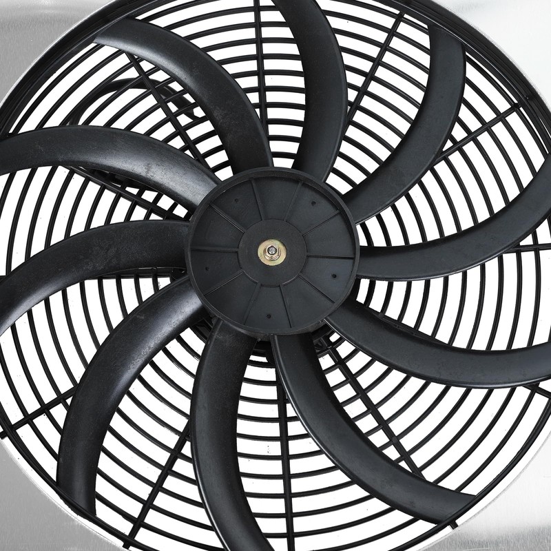 Smileracing Full Aluminum Shroud 16" Fan w/Thermostat Relay Kit Compatible