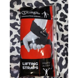Lingito Pair Of Lingito Wrist Wraps Professional Thumb Loops  Lifting Straps Support 18"