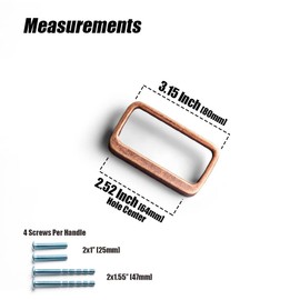 Goo-Ki Antique Copper Cabinet Pulls with Hole Center 5''(128MM),Retro Zinc Alloy Drawer Pulls for Drawer,Wardrobe,Cupboard,6 Pack