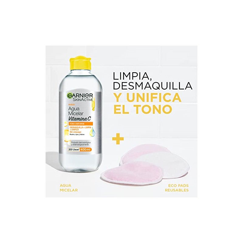 Garnier, 2 Pack Skin Active Micelar Express Aclara 400Ml +