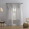 No. 918 Erica Crushed Sheer Voile Rod Pocket Curtain Panel,