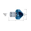 KARNASCH 201195030 Conical Countersink 90 ° with Weldon Steel Shank
