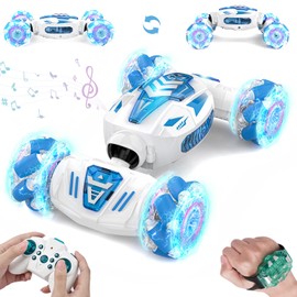PTINTYE Gesture Sensing RC Stunt Car - 2.4GHz 4WD Remote Control Car, 360° Rotating Hand Controlled RC Car with Lights Music, RC Cars for Kids Boys Toy Gift Age 6 7 8 9 10 11 12 yr