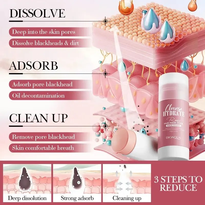 Rose Clay Stick - Limpieza Profunda