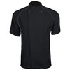 ChefsCloset Men's Clinton Snap Front Short Sleeve Chef Coat, Black