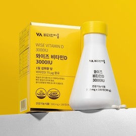 Vitamin Village 비타민마을 비타민D 3000IU 총360정 2병 12개월분 Vitamin Village Vitamin D 3000IU Total 360 Tablets 2 Bottles 12-Month Supply