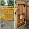 Suemoss 2 Set Gate Frame Fence Kit with Gate Latch,Heavy