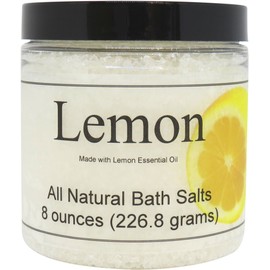 All Natural Lemon Bath Salts by Eclectic Lady, 8 ounces