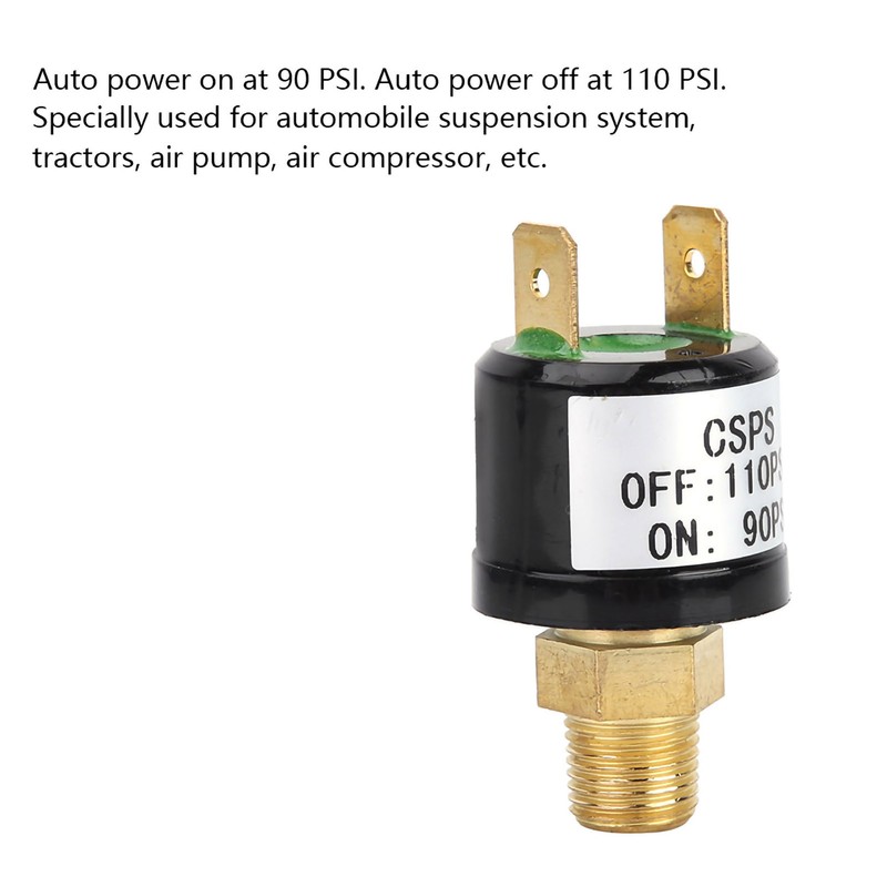 90-110 PSI Air Compressor Pressure Control Switch Valve Heavy Duty