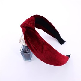 Sugarmelon Conjunto de Accesorios para El Cabello En Terciopelo Color Vino: Diademas para Mujer Y Niña, Pinzas para El Pelo, Coleteros Y Bandas de Belleza.