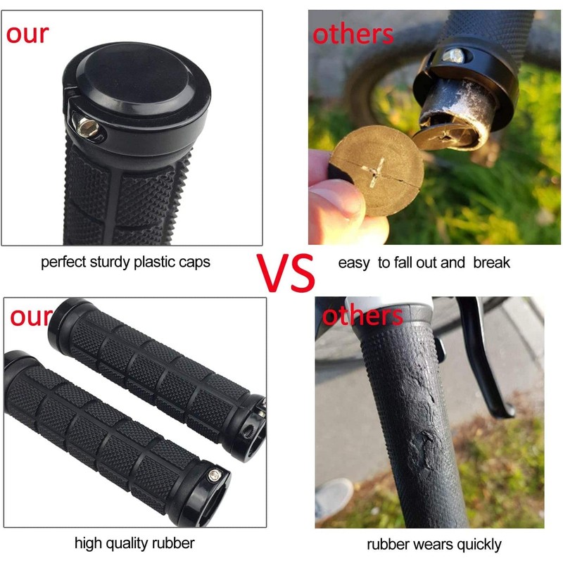 Bike Handlebar Grips Rubber Comfortable Bicycle Handle Grip for MTB/BMX