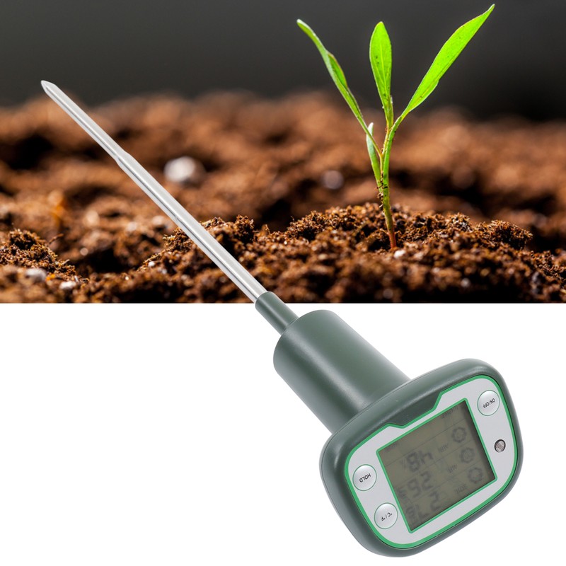 Soil Moisture Meter Air Temperature Humidity Detector Digital Plant Environment