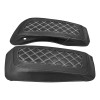 HDBUBALUS White Hard Saddle Bag Lid Bra Covers For Harley