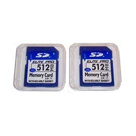 2 Pack 512mb Memory Cards Compatible with 512 MB SD Cards, 2 Pack Memory Cards and Cases w/Built to Last! Microfiber Cloth, Compatible with All SD Devices