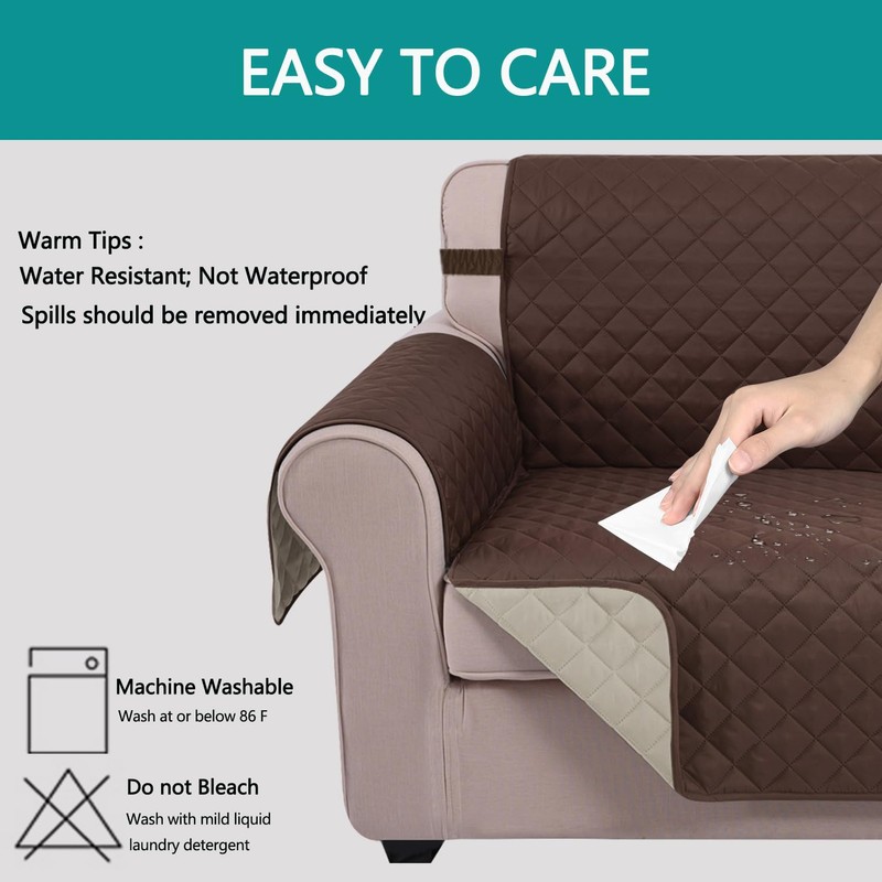 U-NICE HOME Reversible Sofa Cover Couch Cover for Dogs with