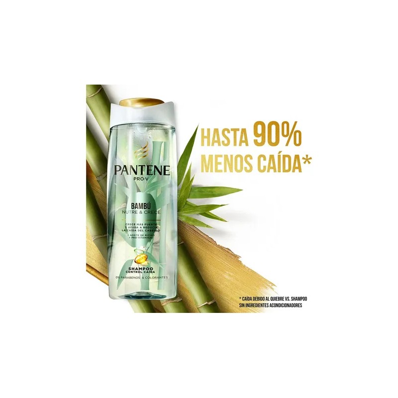 Shampoo Pantene Pro-v Bambú Nutre Crece 200 Ml