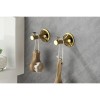 Wall Mount Brass Bathroom Towel Rack Set 6 Piece Modern