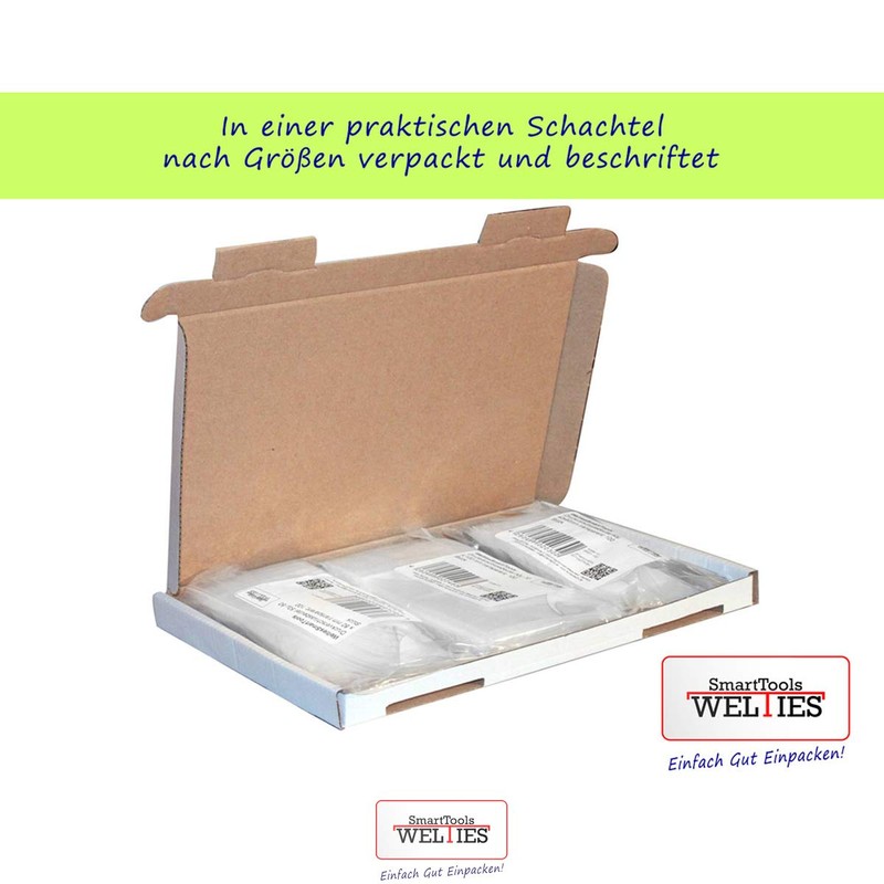 Set of zip/slide lock bags, each 3 varieties in 3