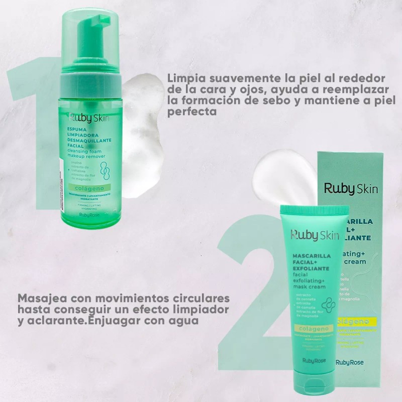 Ruby Rose Skin Care Kit Rutina Diaria Completa Ruby Rose