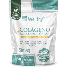Colageno Y Acido Hialuronico Con Magnesio Marino 60caps Se Sabor Neutro