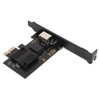 PCIe Network Card 10/100/1000/2500Mbps Gold Plated Pin Aluminium Alloy Gigabit