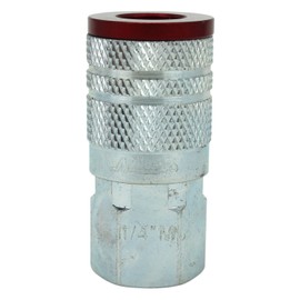 ColorFit by Milton 715MC Pneumatic Couplers - (M-Style, Red) - 1/4" NPT Female, (Box of 10)