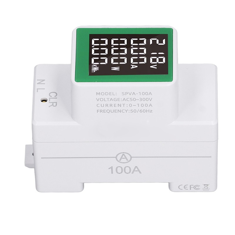 Digital Energy Meter Single Phase Tester Electricity Usage Monitor AC