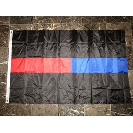 Trade Winds First Responders Flag 3x5 ft Thin Blue & Thin Red Line Paramedics Police Firemen Premium Fade Resistant