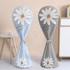 (Small/Large) Stand Fan Cover Net Storage Waterproof Cover small blue 7ea