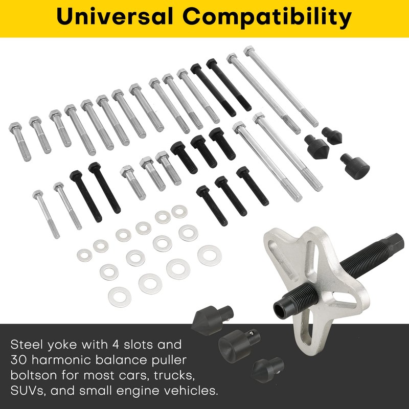 Acymner 46PCS Harmonic Balancer Puller Set | Power Steering Pulley
