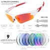 Polarized Sports Sunglasses for Men Women Youth Baseball Fishing Cycling