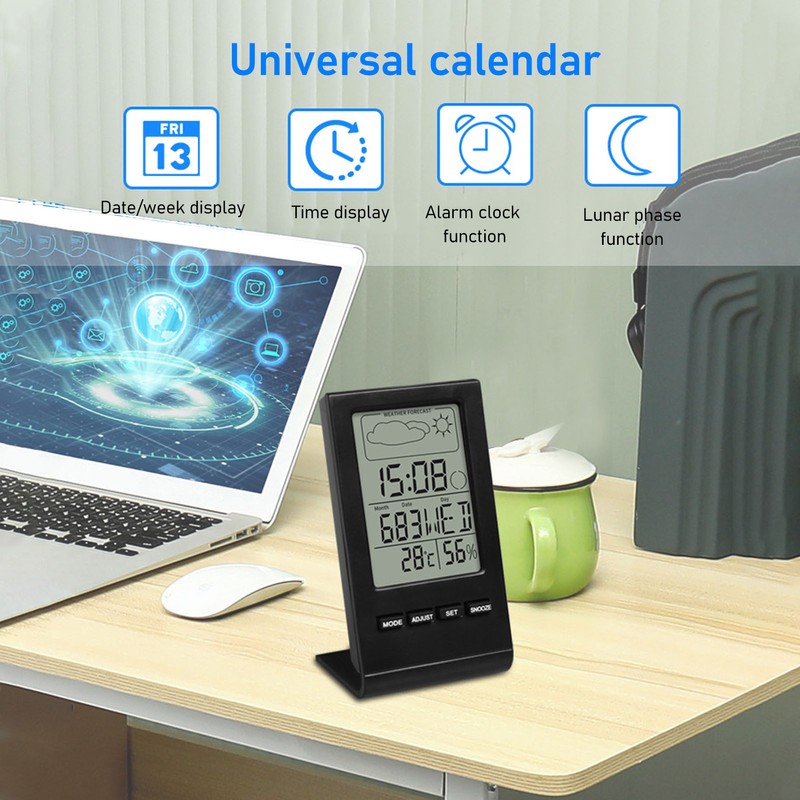 LCD Screen Digital Hygrometer Indoor Thermometer Humidity Gauge Temperature Humidity