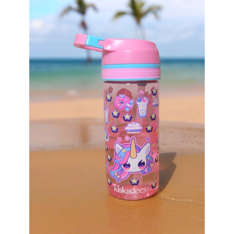 Kids Water Bottle with Straw, BPA Free, Leakproof, Easy Open,