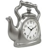 Presentime & Co. 11" Teapot Clock, Silent Non Ticking, Modern