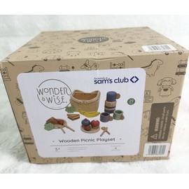 Wooden & Wise Wonder & Wise Wooden Picnic Playset 29 Pcs New in Box