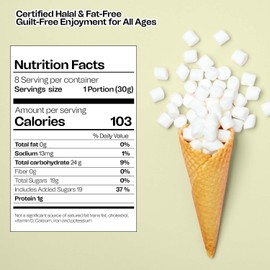 Bonjour Marshmallows – 8.82oz (250g) | Fat-Free, Certified Halal, Small Fluffy White Marshmallows | Halal Candy, Snack, Sweet Treat for Kids & Families