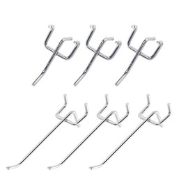 AOMIKITSTU Perforated Wall Hooks, Pack of 30, 5 cm/10 cm, Perforated Sheet Metal Tool Wall Hooks, Pegboard Hooks, Perforated Plate Hooks for Supermarket Shelves, Sales Displays