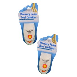 Set of 4 (2pairs) Memory Foam Heel Cushion Shoe Insert Comfort Relief