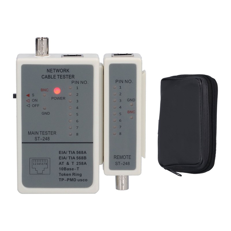 248 Cable Tester Automatic Scanning RJ45 RJ12 RJ11 Network Wires