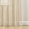 Lush Decor Boho Macrame Textured Cotton Window Curtain Panel Single