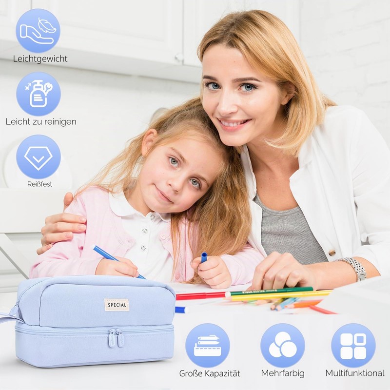 Yoeege U49YX003L Aesthetic Pencil Case for Students Girls Adults Women