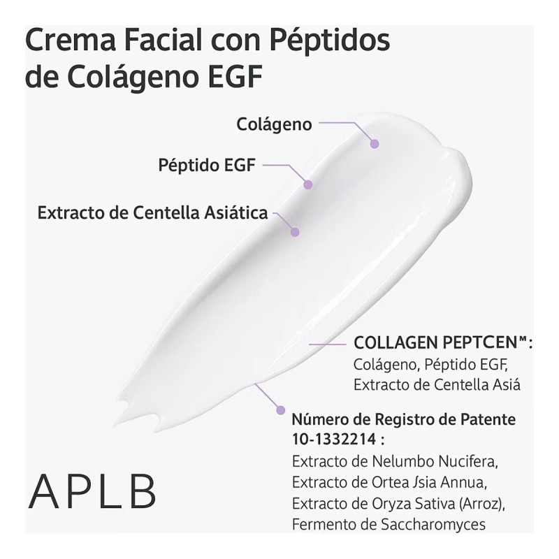 Crema Facial Aplb Péptidos Colágeno Hidratante Elasticidad